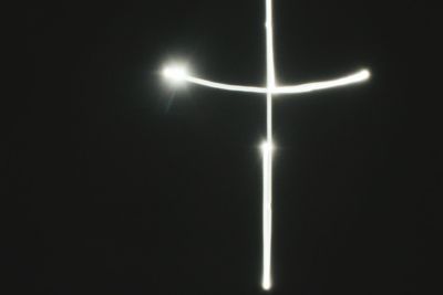 Illuminated moon at night