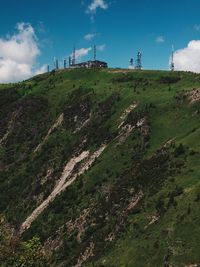 Scenic view of land against sky