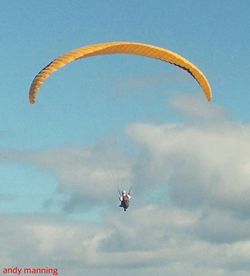 Low angle view of parachute