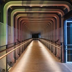 Empty corridor in building