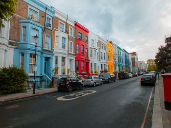 Colourful houses in notting hill