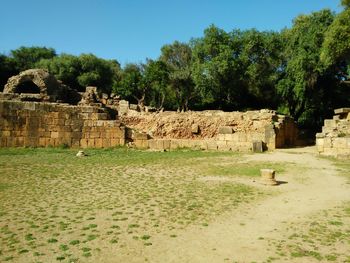 View of old ruins