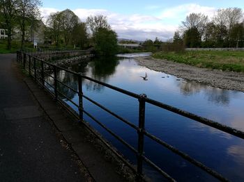 Scenic view of river against sky