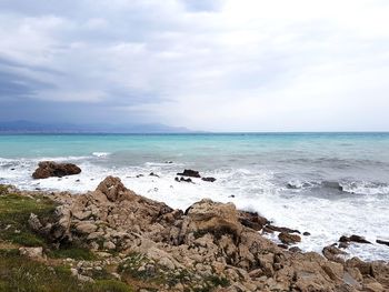 Scenic view of sea against sky