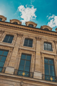 Low angle view of building against sky