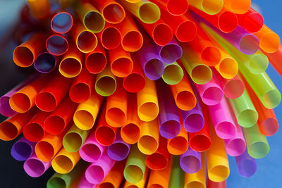 Full frame shot of multi colored pencils