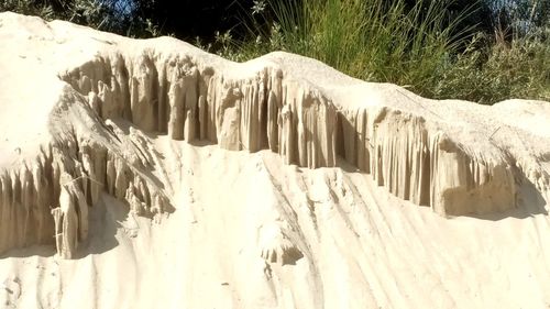 Panoramic view of snow on mountain