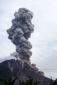 Scenic view of mountain against sky