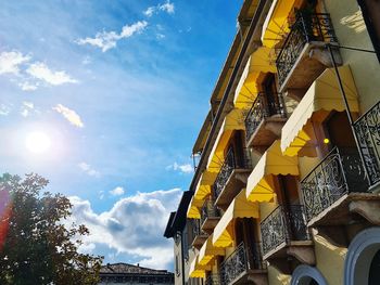 Low angle view of building against sky