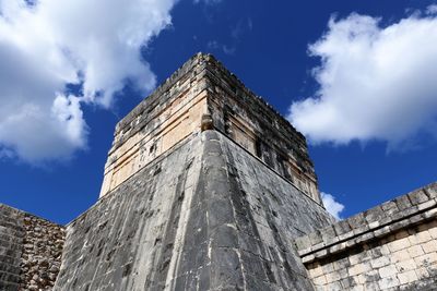 Low angle view of castle against sky