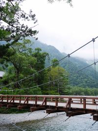 Bridge over river against sky