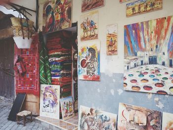 Multi colored shop