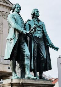 Low angle view of statue