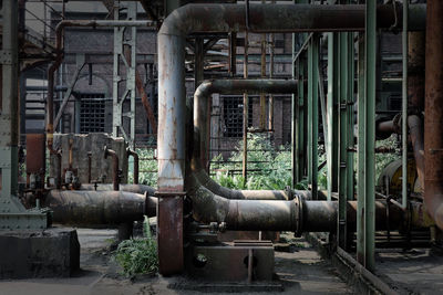 Interior of abandoned factory