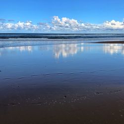 Scenic view of sea against sky