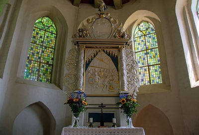 Interior of church