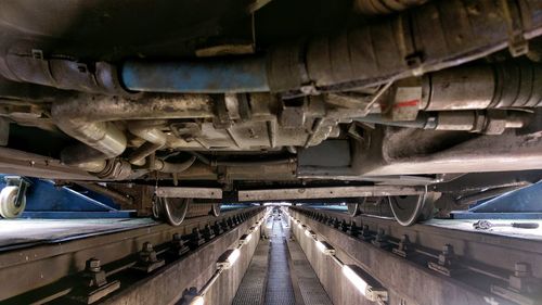 Aerial view of cars