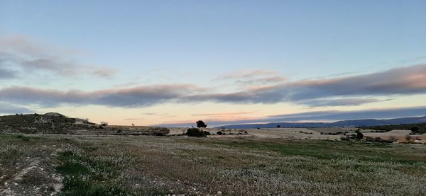 On the way to the sierra de caudete la mancha spain