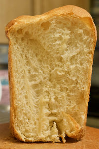 Close-up of bread on table