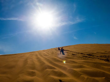 Man riding a desert