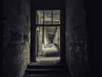 Corridor of old building