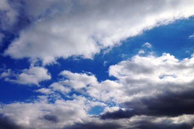 Low angle view of cloudy sky
