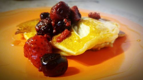 Close-up of served food