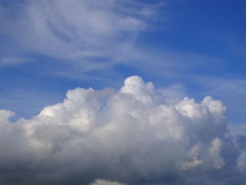 Low angle view of cloudy sky