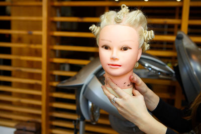 Portrait of a serious young woman