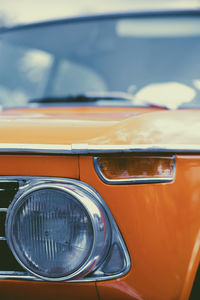 Close-up of car mirror