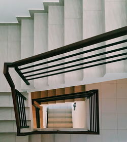 High angle view of stairs
