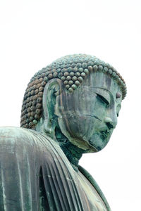 Close-up of statue against clear sky