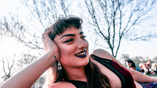 Portrait of a smiling young woman