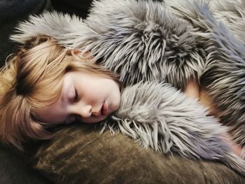 Portrait of girl sleeping