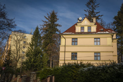 Low angle view of building against sky