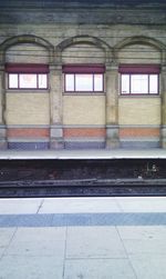 Railroad station platform