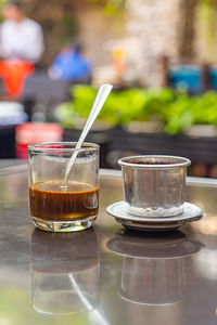 Close-up of drink on table