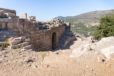 Old ruins against clear sky