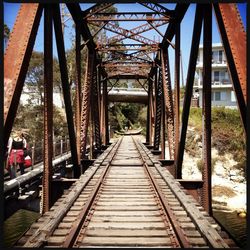 Footbridge over river