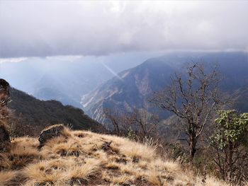 View of mountain range