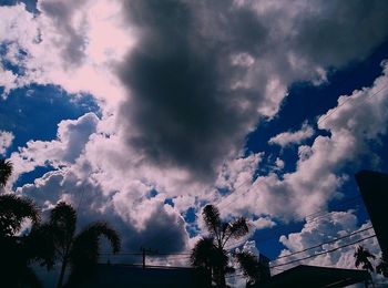 Low angle view of dramatic sky