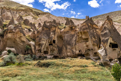 Chimney rock formation in zelve. turkey