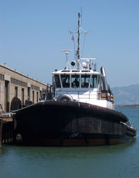 Boats in harbor