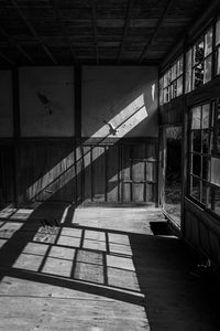 Interior of abandoned building
