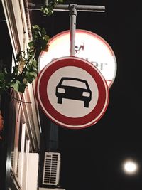 Low angle view of road sign