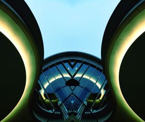 Low angle view of spiral staircase