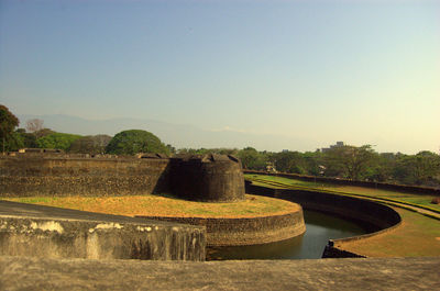 Palakkad fort against clear sky