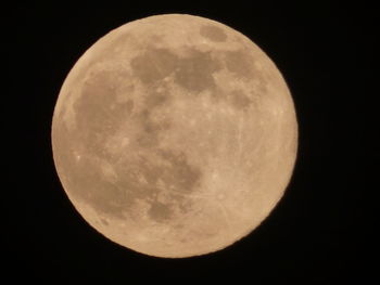 Low angle view of moon in sky