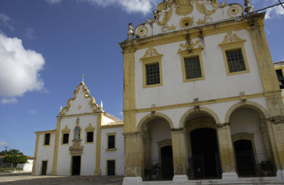 Low angle view of building against sky