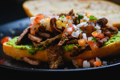 Close-up of food in plate